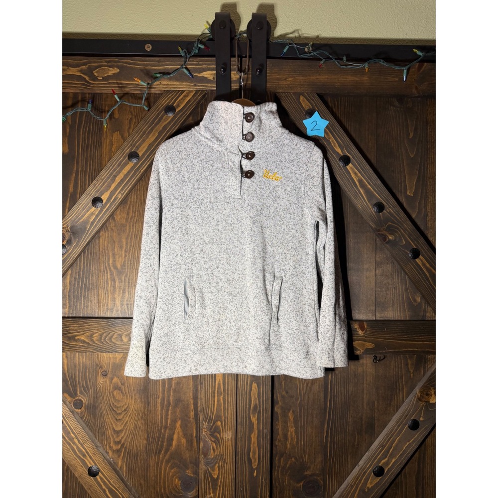 Champion Pullover UCLA Collegiate Sweater Heather Gray Small